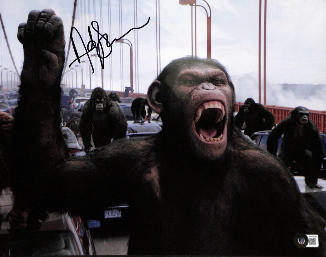Andy Serkis Signed 11x14 Caesar Photo Rise of the Planet of the Apes BECKETT (1 of 1)