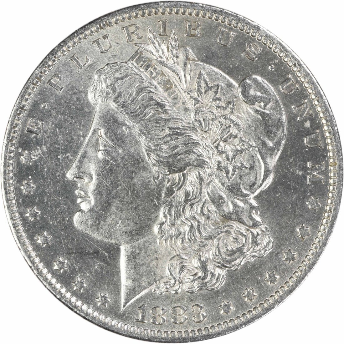 1883 O New Orleans Morgan Dollar AU Uncertified: 1883 O New Orleans Morgan Dollar AU Uncertified This is an 1883-O Morgan Silver Dollar from the United States, featuring the design by George T. Morgan. The coin is composed of 90% silver and 10% copp