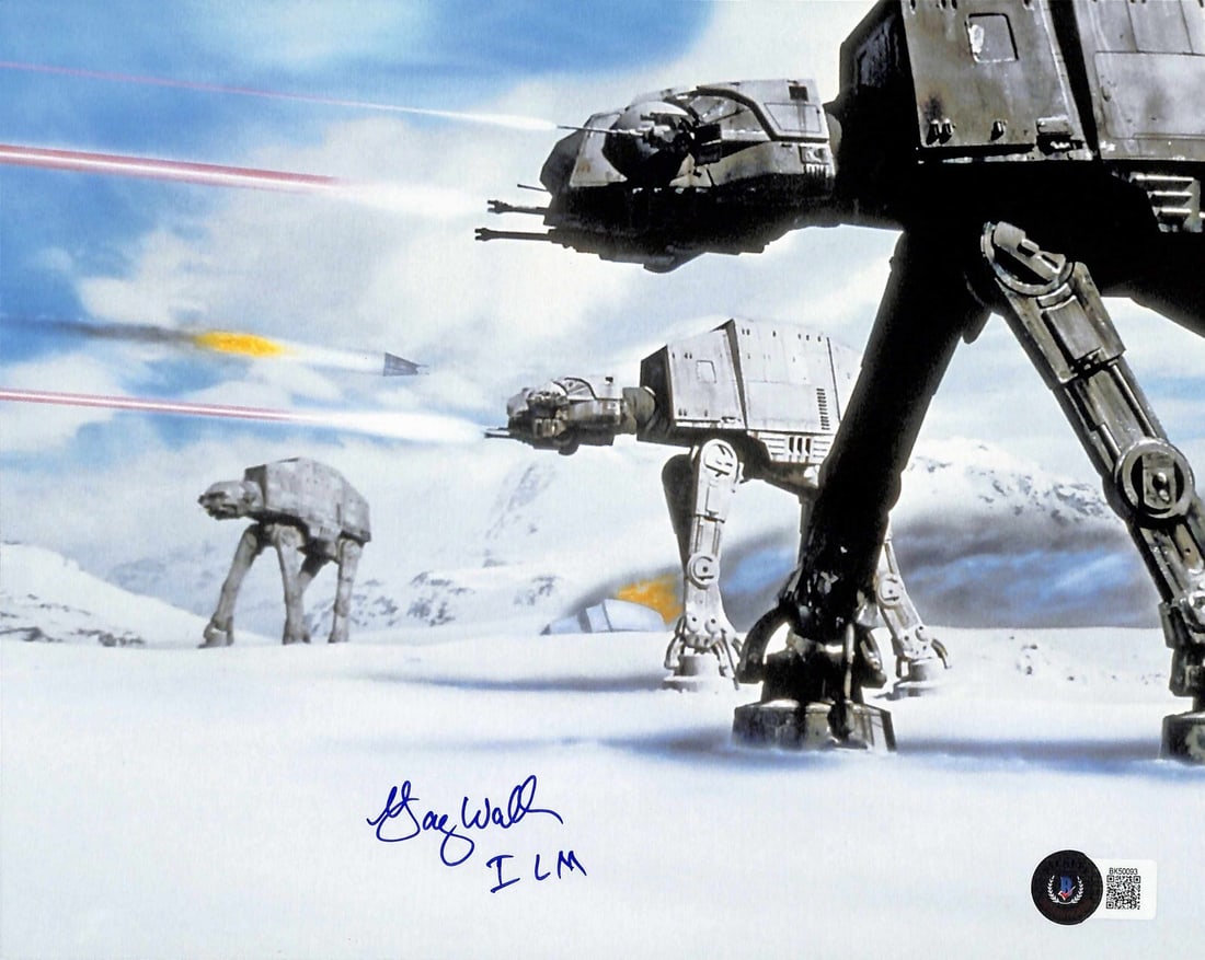 8x10 Photo Signed by Garry Waller ILM Animator Star Wars ESB Beckett Authenticated: 8x10 Photo Signed by Garry Waller ILM Animator Star Wars ESB Beckett Authenticated This is an original 8x10 photograph signed by ILM animator Garry Waller, who contributed to Star Wars: The Empire Str