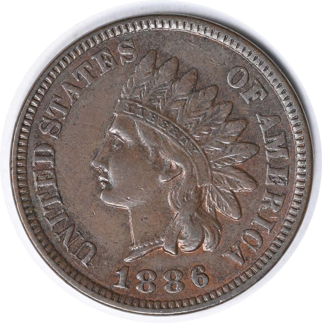 1886 Indian Head Copper Small Cent AU Uncertified (1 of 2)