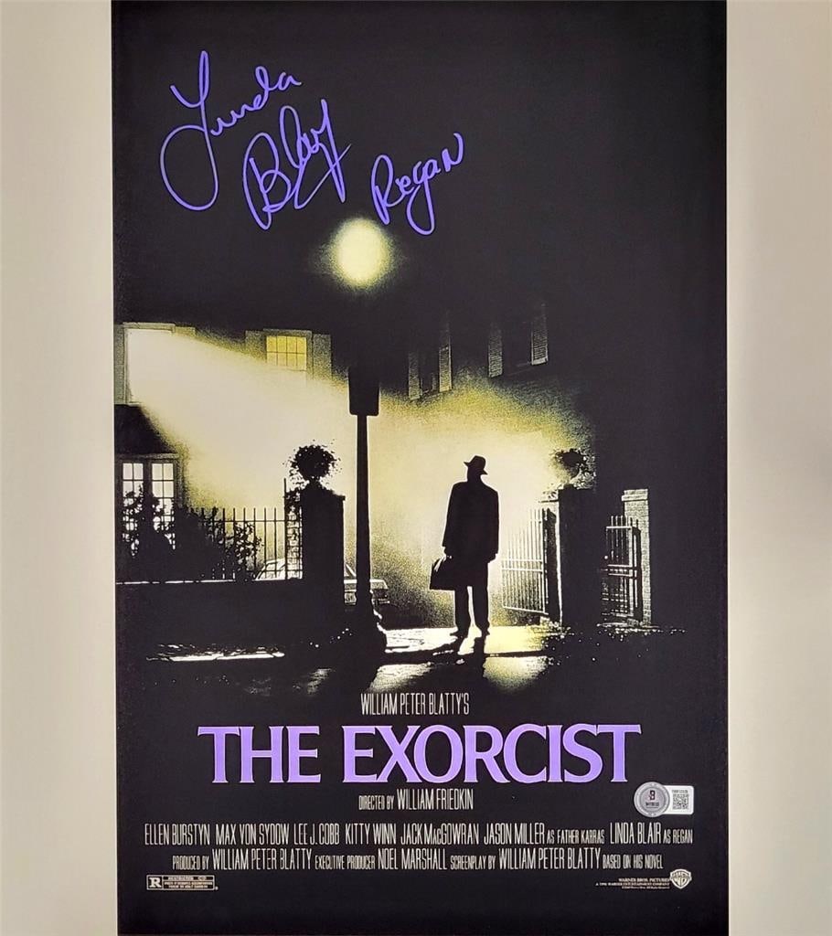 Linda Blair Signed Regan The Exorcist 11x17 Photo Beckett Authenticated (1 of 3)