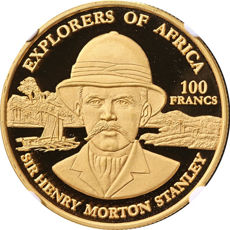 1999 Congo D.R. 100 Franc Gold Stanley NGC PF70 Ultra Cameo (1 of 4)