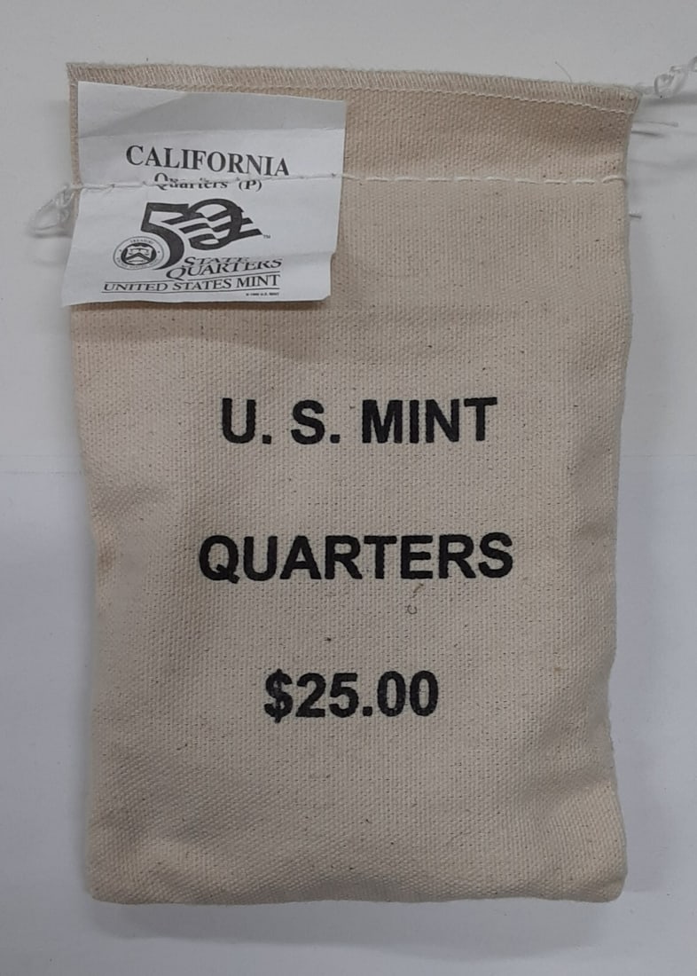 2005-P California Statehood Quarter 100 Coin U.S. Mint Bag (1 of 2)