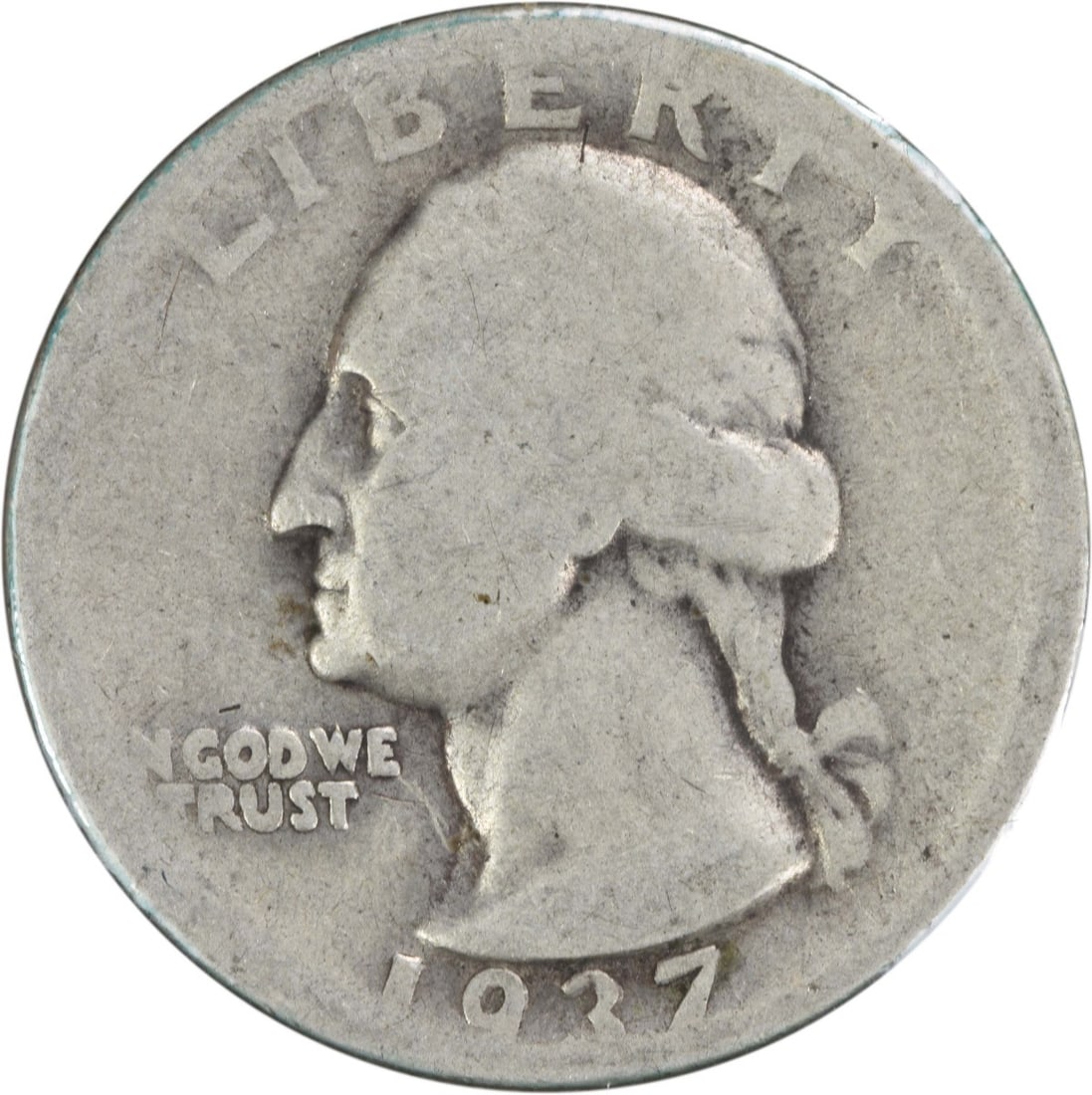 1937 Washington Quarter DDO FS-101 90% Silver Uncertified: 1937 Washington Quarter DDO FS-101 90% Silver Uncertified This 1937 Washington Silver Quarter features the distinctive DDO FS-101 variety and is classified as 'AG' grade, indicating it has been circul