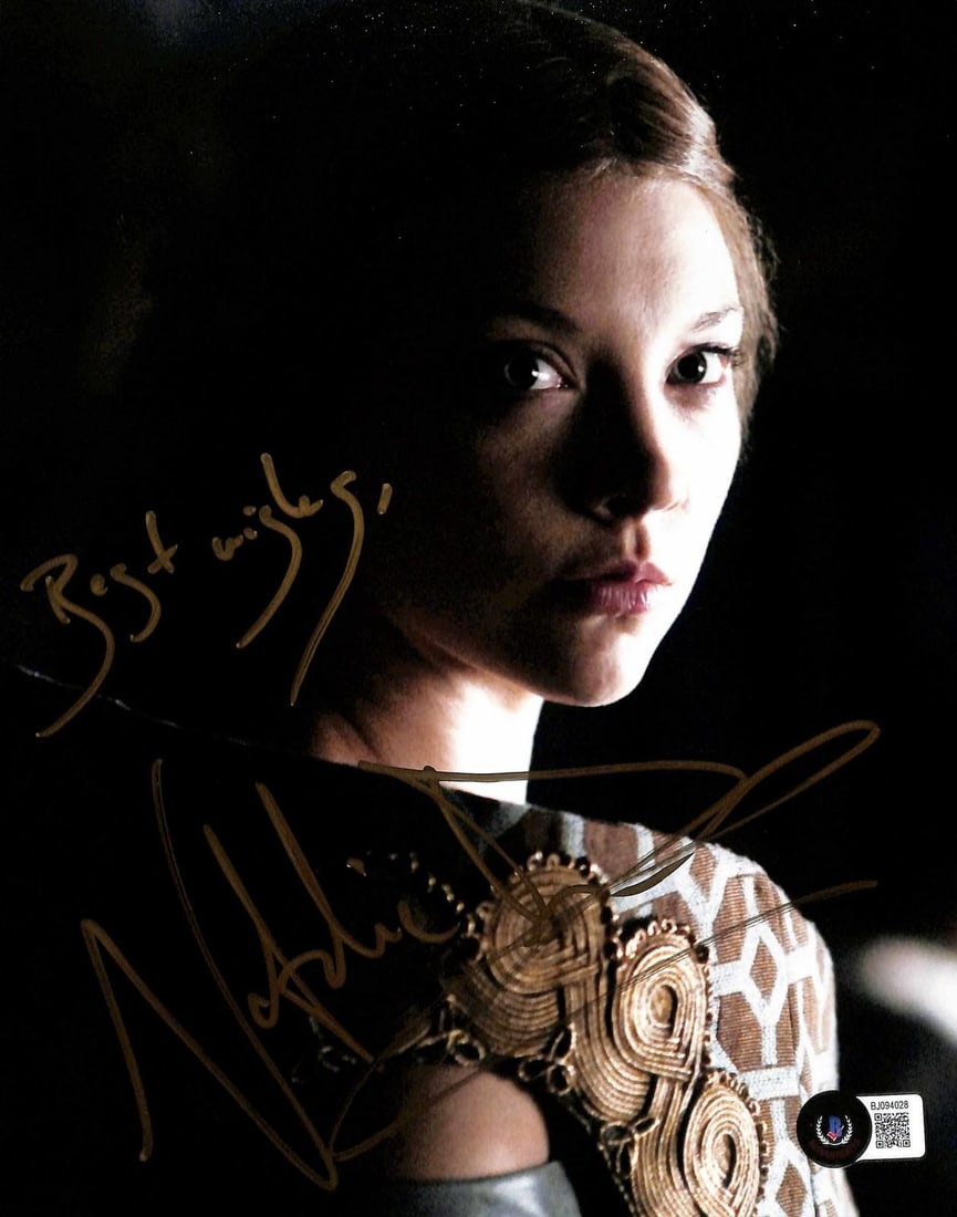 Beckett Certified Natalie Dormer 8x10 Signed Photograph: Beckett Certified Natalie Dormer 8x10 Signed Photograph This is an 8x10 photograph hand-signed by Natalie Dormer, known for her role in Game of Thrones. The autograph has been authenticated by Beckett