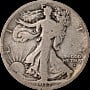 1917-S San Francisco Walking Liberty Half Dollar Circulated Silver Coin: 1917-S San Francisco Walking Liberty Half Dollar Circulated Silver Coin This 1917-S Obverse Walking Liberty Half Dollar is a circulated coin featuring strong eye appeal, attractive color, and clean su