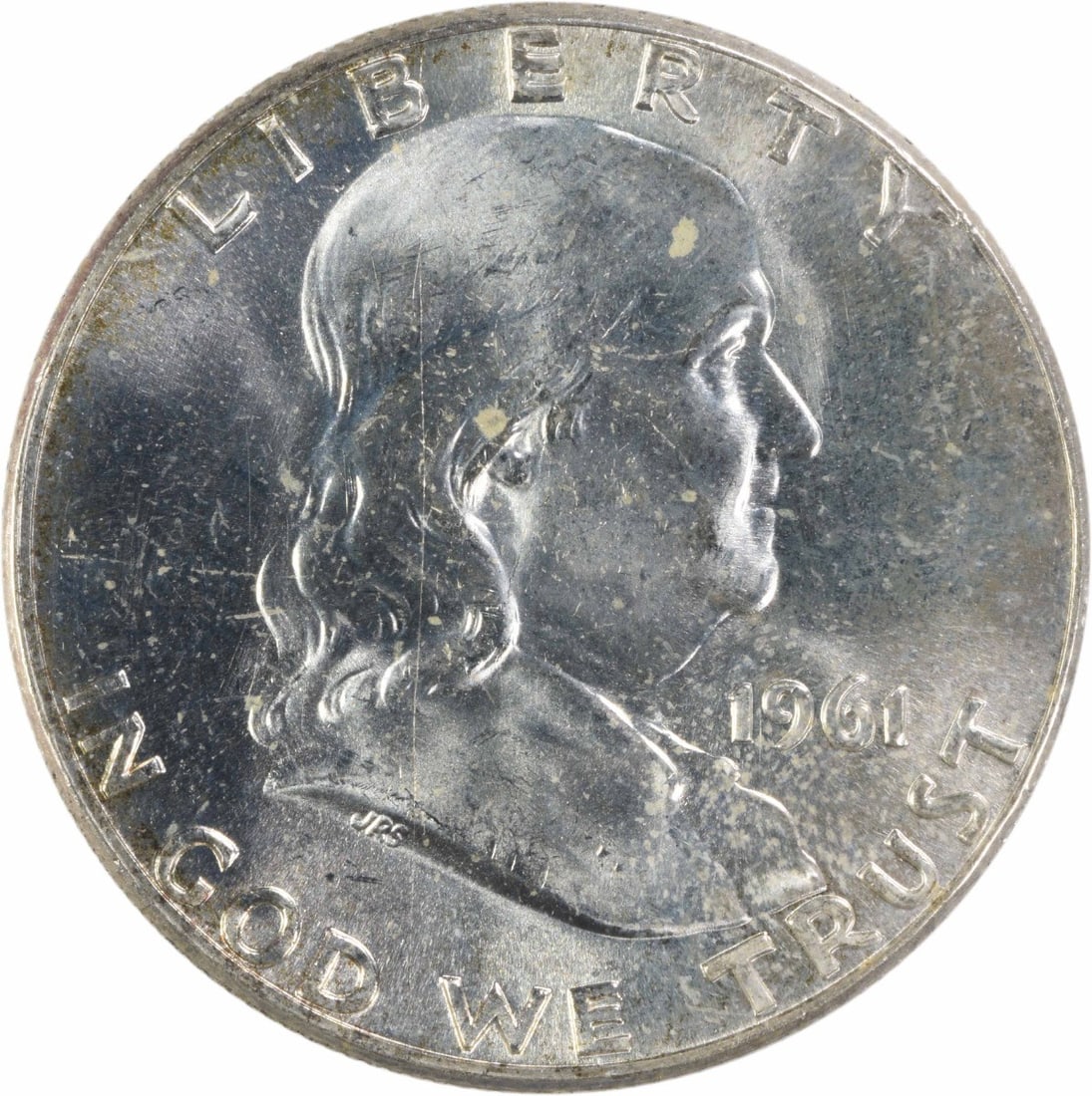 1961 Silver 50C Franklin Half Dollar Choice Brilliant Uncirculated Uncertified (1 of 2)
