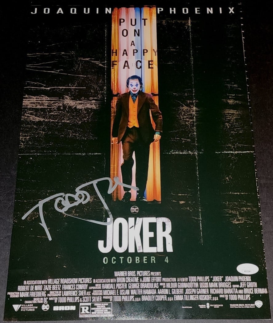 12x18 Photograph Signed by Todd Phillips Joker Director JSA Authenticated: 12x18 Photograph Signed by Todd Phillips Joker Director JSA Authenticated This is a 12x18 photograph signed by Todd Phillips, director of The Joker. The autograph has been authenticated by James Spenc
