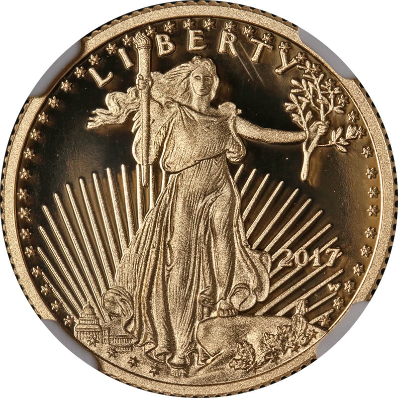 NGC PF70 2017-W $10 Gold Eagle Moy Signature Ultra Cameo Coin (1 of 4)