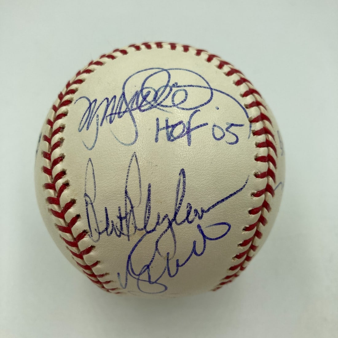 Hall Of Fame Multi Signed Baseball 12 Signatures JSA COA (1 of 13)