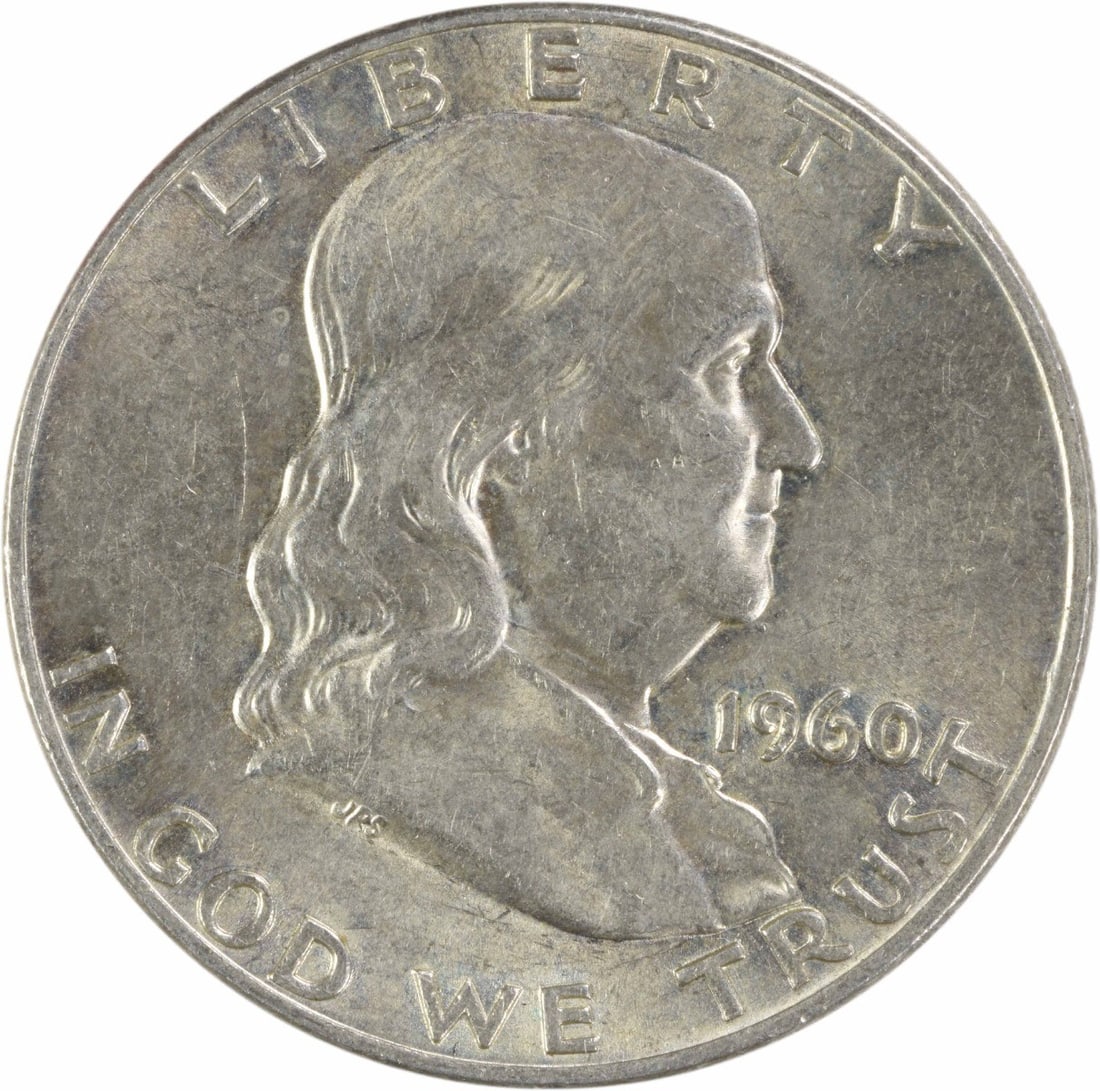 Denver Mint 1960 Franklin 50C Silver Coin About Uncirculated Uncertified: Denver Mint 1960 Franklin 50C Silver Coin About Uncirculated Uncertified This 1960-D Franklin Silver Half Dollar is an uncertified coin in about uncirculated (AU) condition. Struck at the Denver Mint,