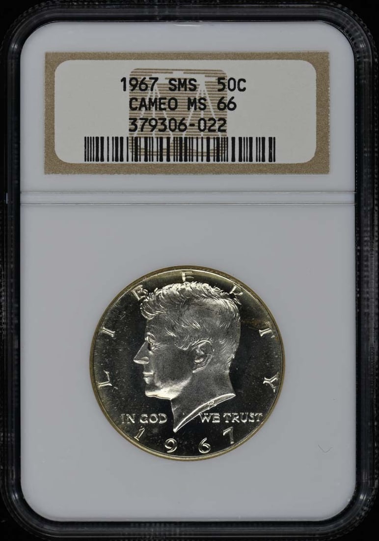 1967 NGC MS66CAM Kennedy Half Dollar Coin Philadelphia: 1967 NGC MS66CAM Kennedy Half Dollar Coin Philadelphia This 1967 Kennedy Half Dollar is a stunning example of numismatic excellence, certified by NGC with a grade of MS66CAM. The coin remains uncircul