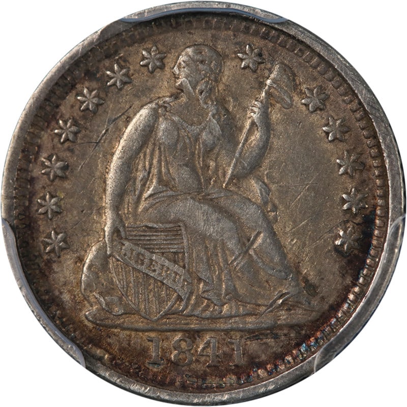PCGS XF Details 1841 O Seated Liberty silver half dime (1 of 4)
