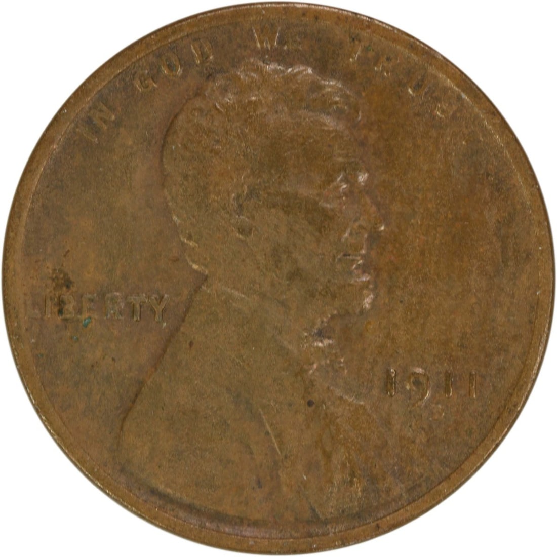 1911 D Lincoln Wheat Copper Small Cent EF Uncertified (1 of 2)