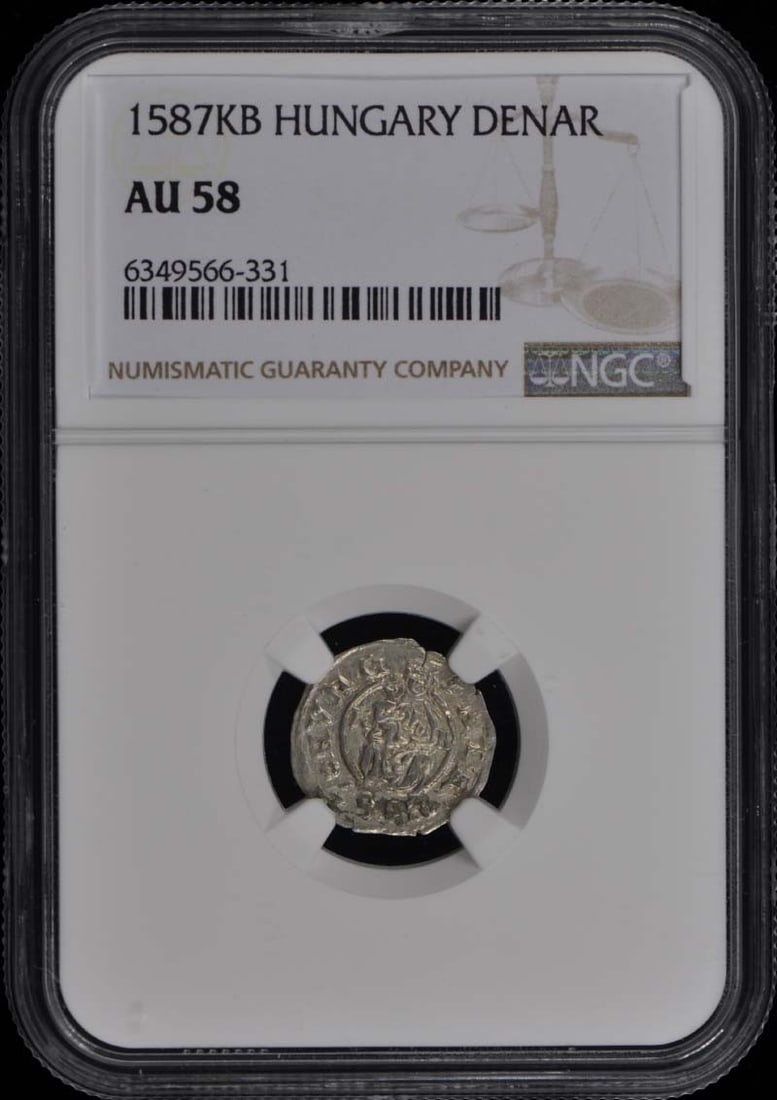 Hungary Denar Rudolf Madonna and Child NGC Graded AU58 Coin (1 of 2)