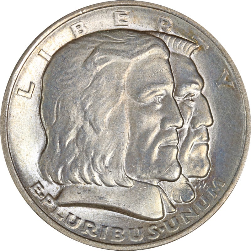 1936 Long Island commemorative silver half dollar (1 of 2)