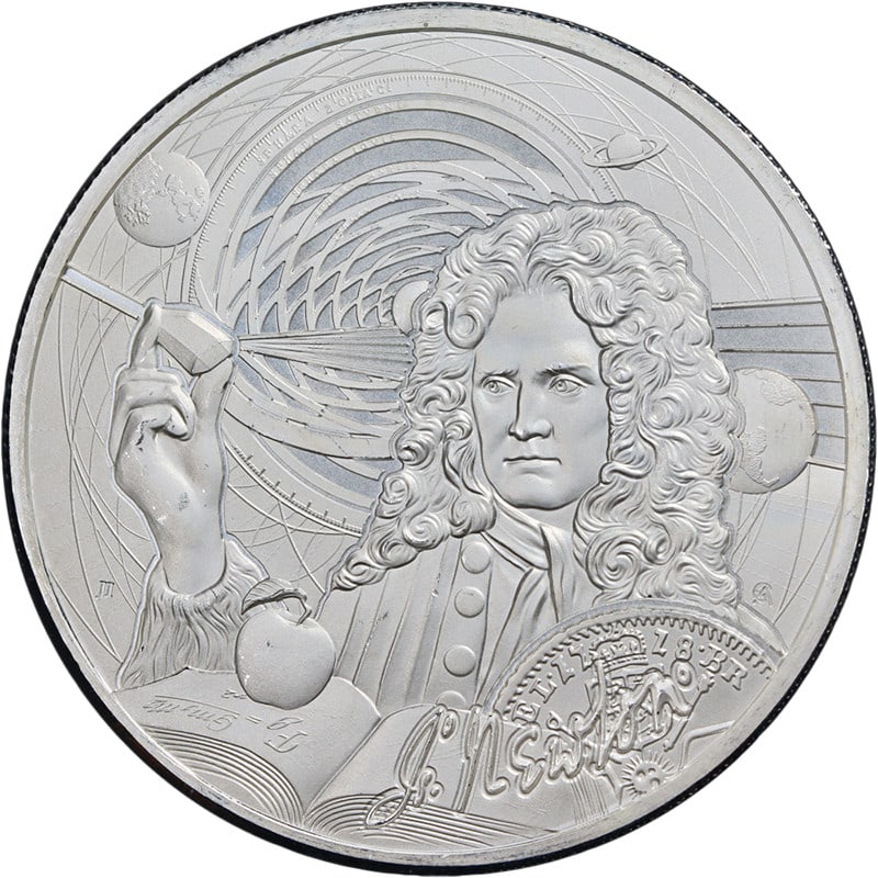 Niue 1 Ounce Silver $2 Isaac Newton 2022 Icons of Inspiration (1 of 2)