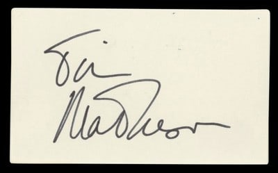 Tim Matheson signed Animal House 3x5 index card BAS authenticated (1 of 3)