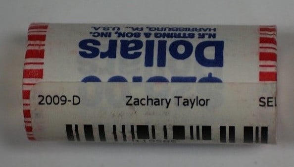 25 Coin Zachary Taylor Dollar Roll Denver Mint Uncertified (1 of 1)