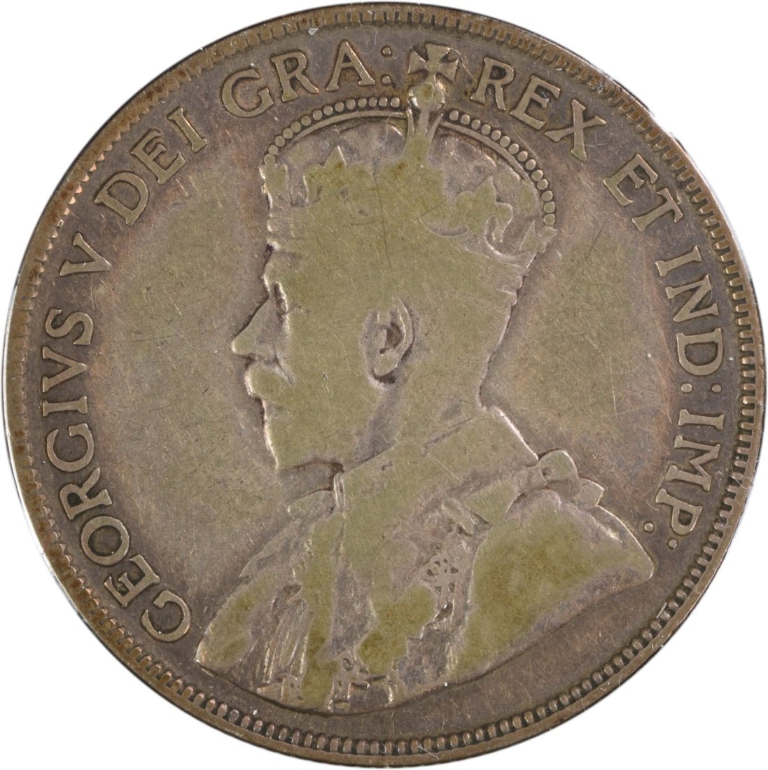 Canada 1931 Fifty Cent KM25A Coin VG Grade Uncertified: Canada 1931 Fifty Cent KM25A Coin VG Grade Uncertified This is a 1931 Canada 50 Cents coin, KM number 25A. The coin is circulated and in VG (Very Good) condition. It is uncertified and originates from