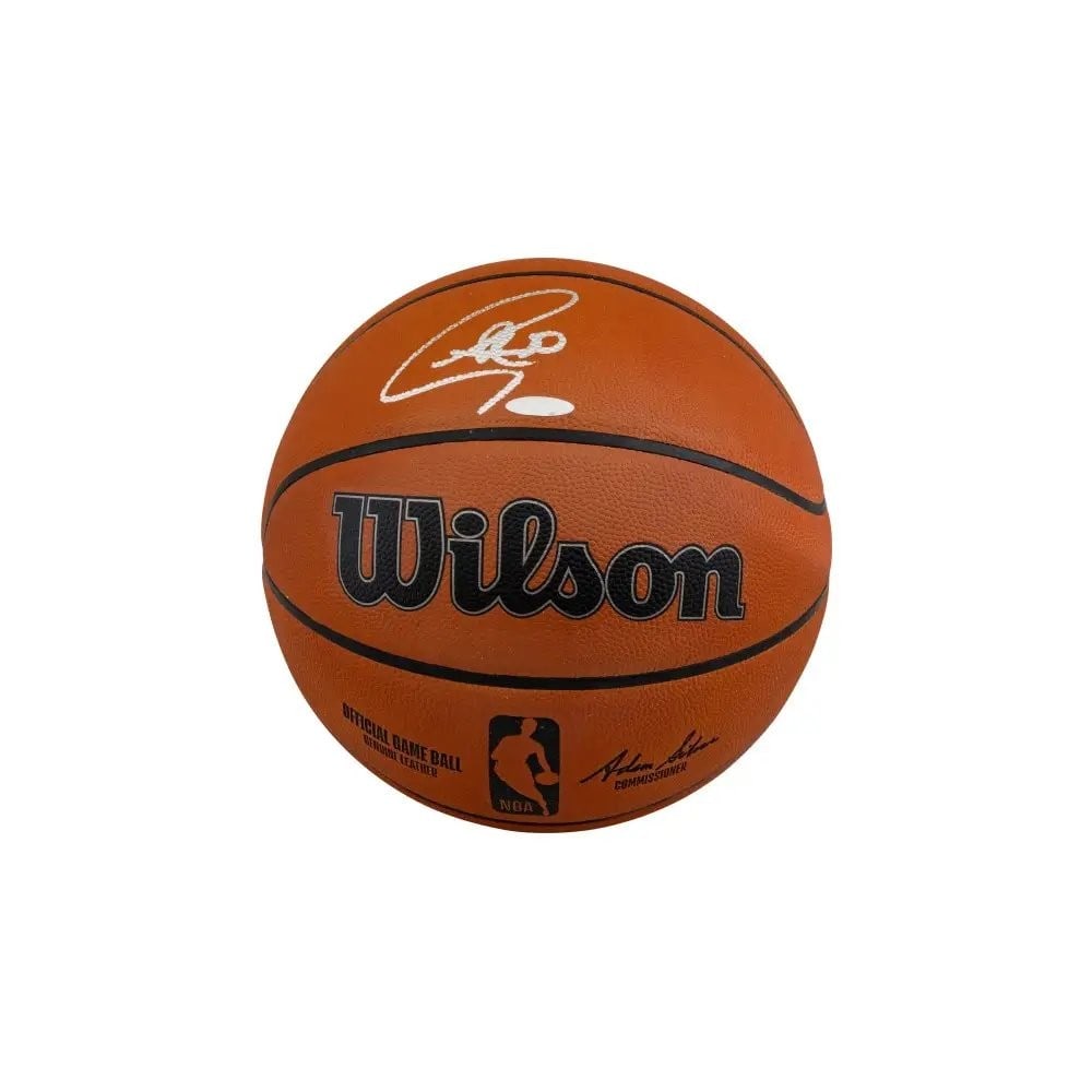 Stephen Curry Autographed Wilson NBA Game Basketball Upper Deck Authenticated: Stephen Curry Autographed Wilson NBA Game Basketball Upper Deck Authenticated Celebrate the legacy of Stephen Curry with this autographed Official Game Wilson Basketball. Known for his exceptional sho