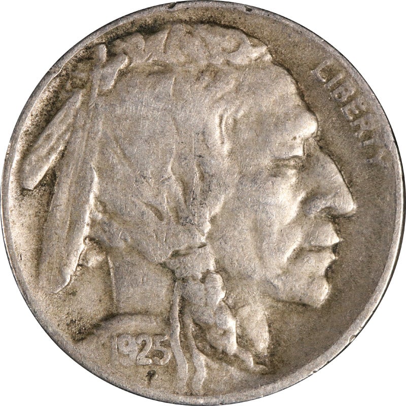 San Francisco Mint 1925 S Buffalo Nickel United States Circulated Coin: San Francisco Mint 1925 S Buffalo Nickel United States Circulated Coin This 1925-S Buffalo Nickel was minted in San Francisco and is composed of nickel. It is a circulated coin from the United States 