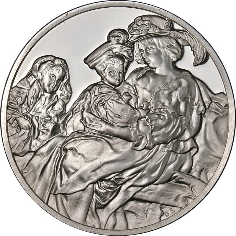 Sterling Silver Treasures of the Louvre 1972 Helena Fourment Coin (1 of 2)