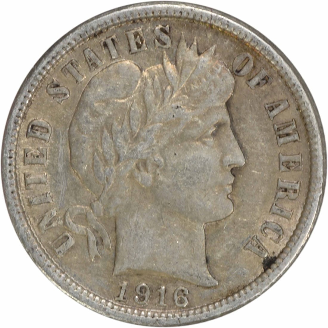 1916 Barber Silver Dime AU Uncertified 10C Philadelphia: 1916 Barber Silver Dime AU Uncertified 10C Philadelphia This 1916 Barber Silver Dime is a notable piece of numismatic history, showcasing the craftsmanship of designer Charles E. Barber. Struck in Phi
