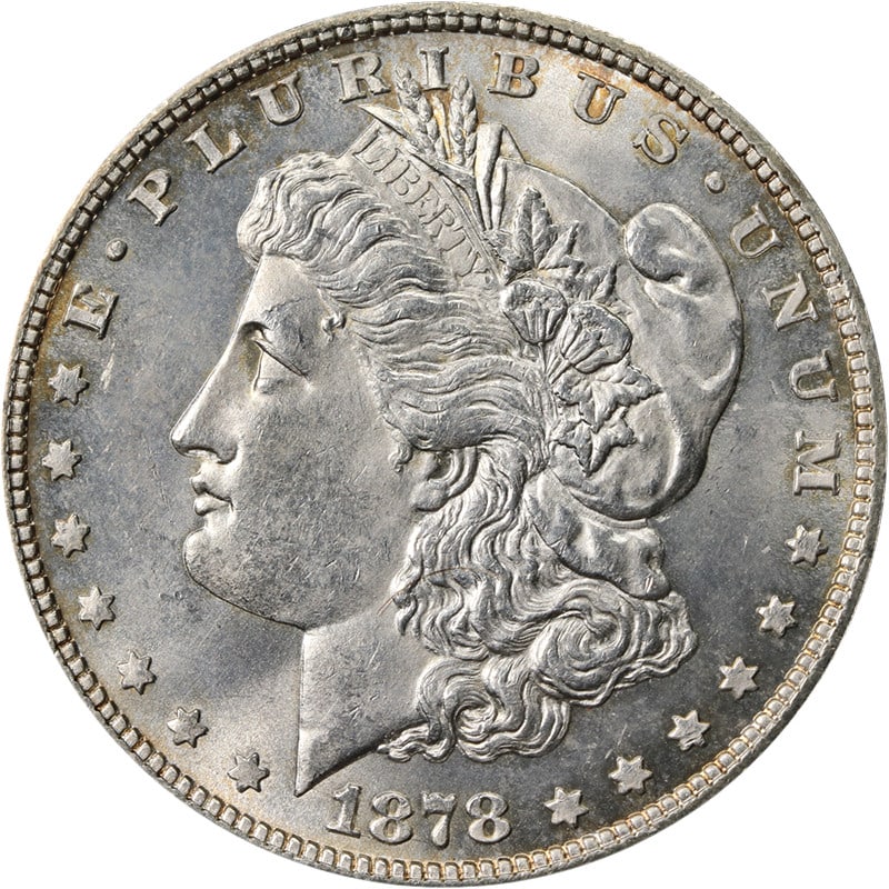 1878 P Morgan Silver Dollar 8TF Nice BU+ (1 of 2)