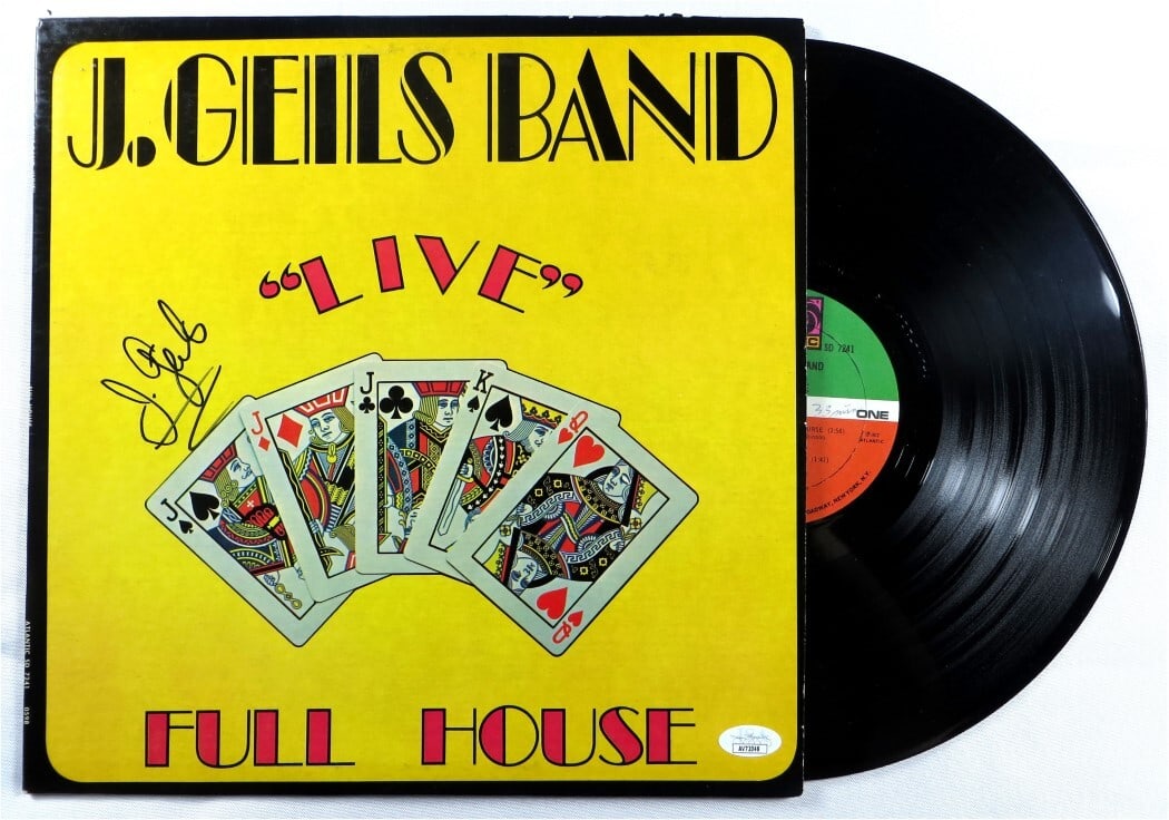 Jay J. Geils Signed Full House Album Cover JSA Authenticated (1 of 4)