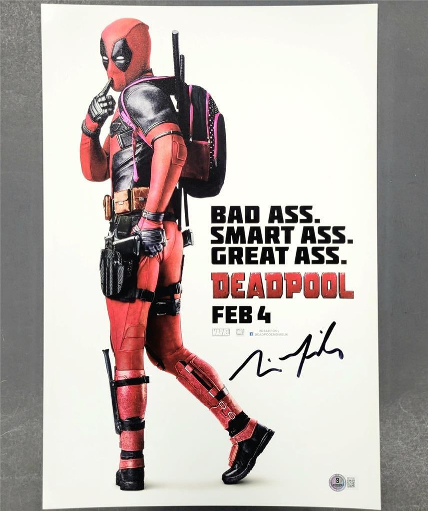 Deadpool 12x18 photograph autographed by director Tim Miller Beckett authenticated (1 of 3)