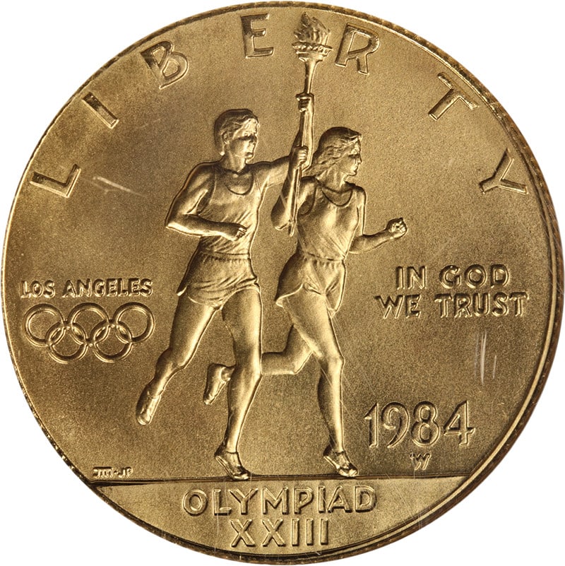 1984 W Olympic $10 Gold NGC MS70 Commemorative Coin (1 of 4)