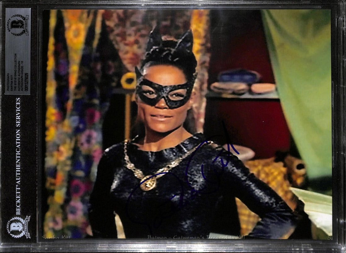 Beckett Authenticated Eartha Kitt Catwoman signed 8x10 Batman photo (1 of 1)
