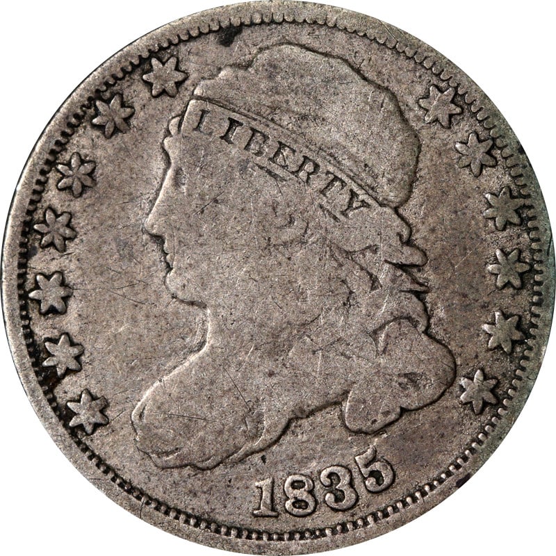 1835 United States Silver Bust Dime (1 of 2)