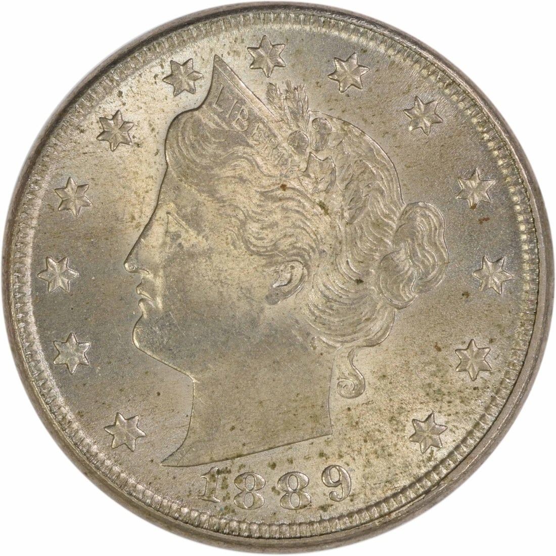 1889 United States Liberty 5C Nickel Choice BU Uncertified (1 of 2)