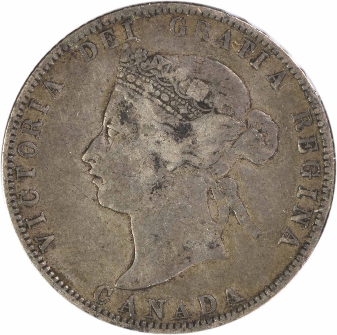 Canada 1872 H 25 Cents VF Uncertified Coin (1 of 2)