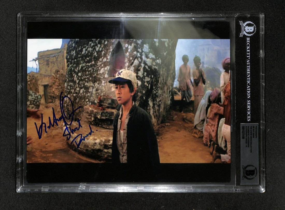 Ke Huy Quan Signed 8x10 Photo as Short Round Grade 10 BAS (1 of 1)