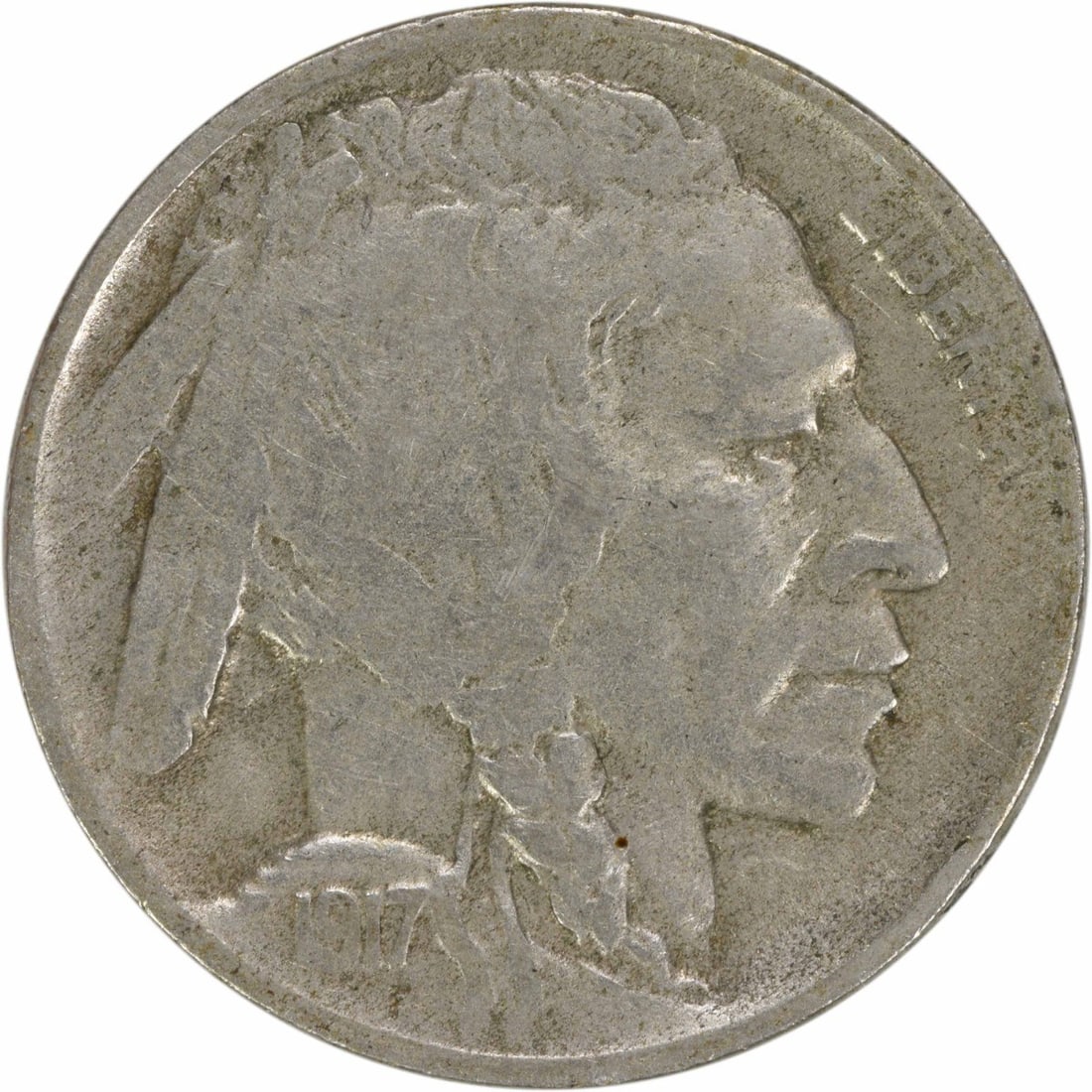 1917-D Buffalo Nickel F Uncertified James Earle Fraser Design: 1917-D Buffalo Nickel F Uncertified James Earle Fraser Design This 1917-D Buffalo Nickel is a remarkable piece of American history, showcasing the iconic buffalo design by renowned designer James Earl