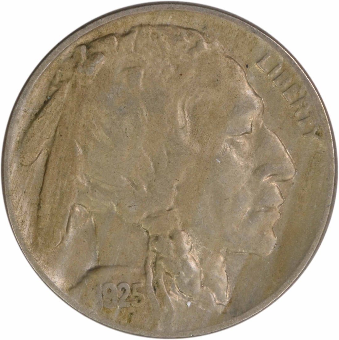 1925 Philadelphia Buffalo Nickel About Uncirculated Uncertified US Five Cent Coin: 1925 Philadelphia Buffalo Nickel About Uncirculated Uncertified US Five Cent Coin This 1925 Buffalo Nickel from the Philadelphia Mint is an uncertified coin graded as Almost Uncirculated (AU) and is c