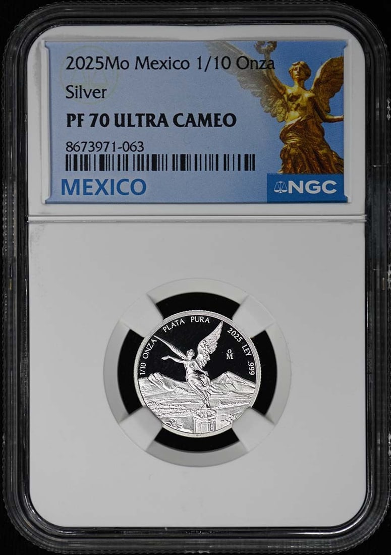2025 Mexico 1/10 Onza Libertad Silver NGC PF70UC (1 of 4)