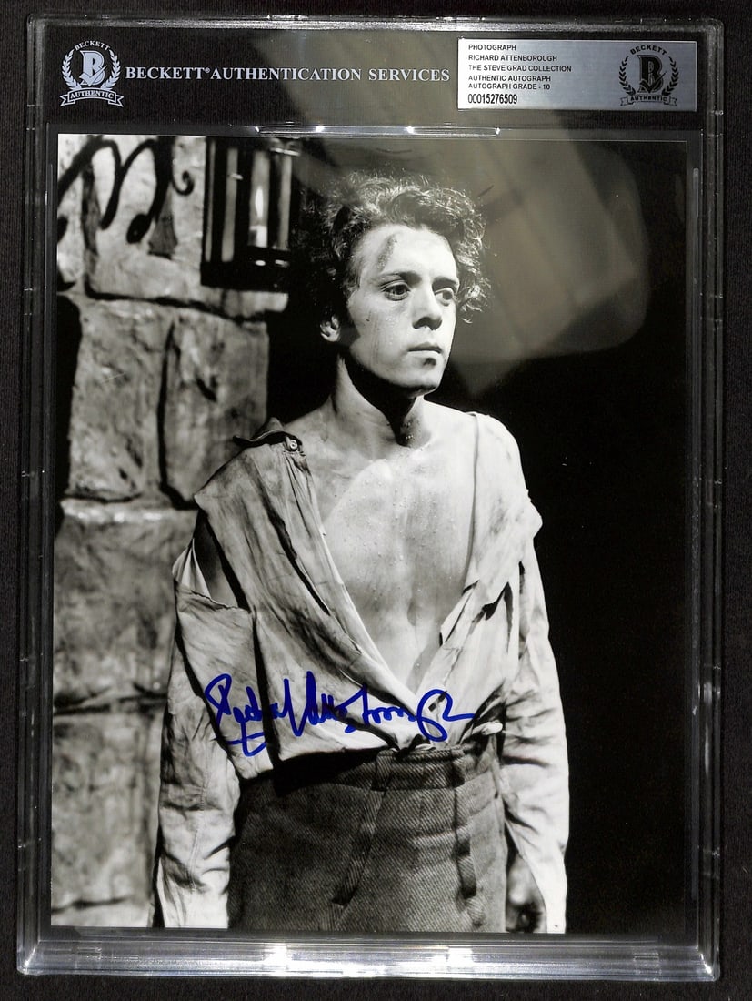 Beckett Grade 10 Richard Attenborough autographed 8x10 photo (1 of 1)