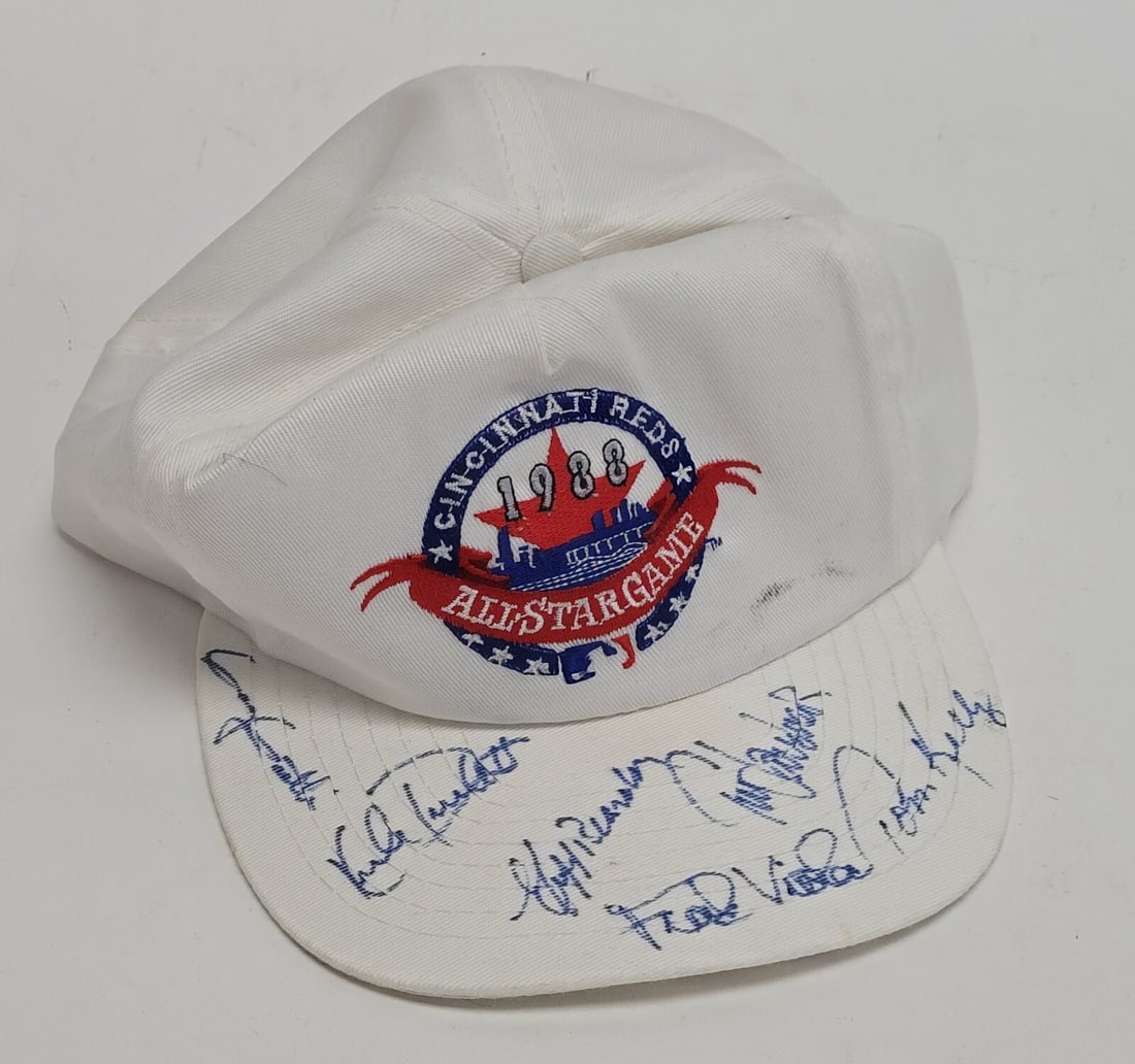 1988 Minnesota Twins All-Stars Signed Hat with JSA COA: 1988 Minnesota Twins All-Stars Signed Hat with JSA COA Celebrate the legacy of baseball with this authentic 1988 Minnesota Twins All-Stars autographed hat, featuring the signatures of legendary player