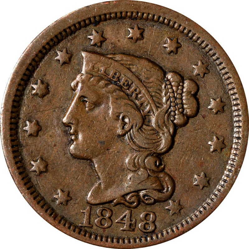 1848 United States Copper Large Cent (1 of 2)