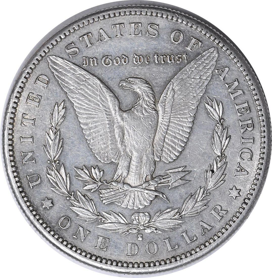 1884-S Morgan Silver Dollar AU Uncertified San Francisco 90% Silver - 2