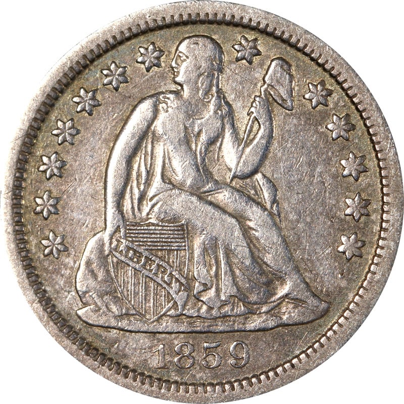 1859-O Silver Seated Liberty Dime Uncertified (1 of 2)