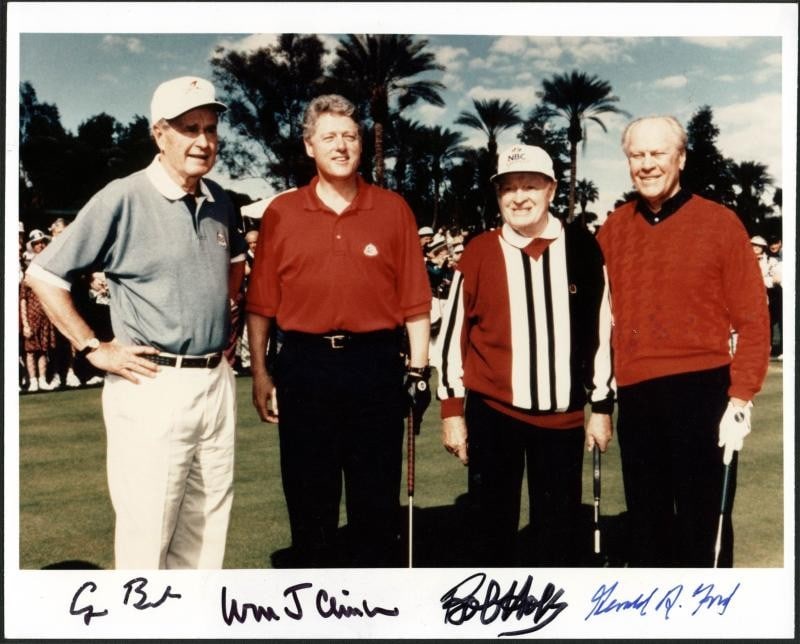 PSA DNA authenticated 8x10 photo signed by Clinton Bush Ford Hope (1 of 4)