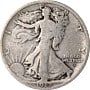 1917-D Silver Walking Liberty Half Dollar Obverse Denver: 1917-D Silver Walking Liberty Half Dollar Obverse Denver This is a circulated 1917-D Obverse Walking Liberty Half Dollar composed of 90% silver. The coin was hand-selected for its excellent eye appeal