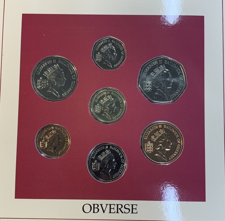 Guernsey 1989 Brilliant Uncirculated Seven Coin Proof Set (1 of 5)