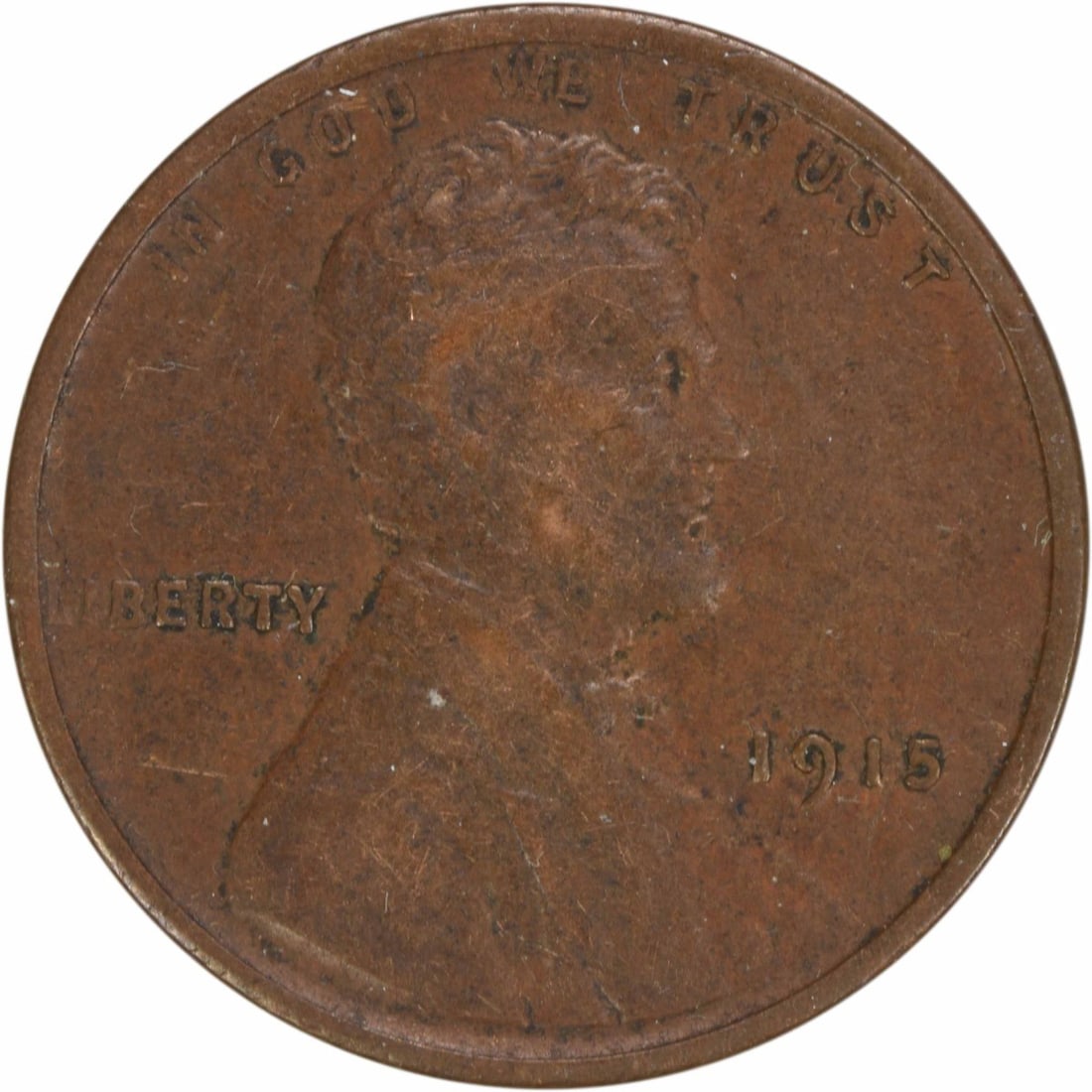 1915 Copper Lincoln Wheat Small Cent EF Uncertified (1 of 2)