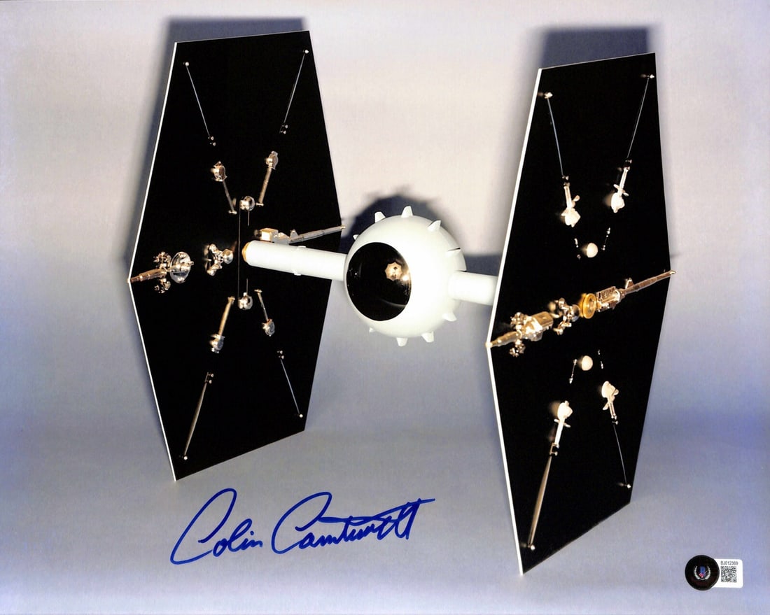 Colin Cantwell Signed 11x14 Star Wars Tie Fighter Photo Beckett Authenticated (1 of 1)